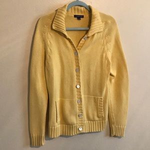 Yellow woven sweater
